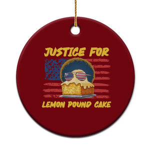 Justice For Lemon Pound Cake Ceramic Ornament Funny US Flag Cake Parody Rap Free Speech TS14 1pc Red Print Your Wear