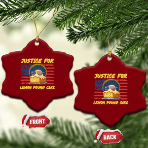 Justice For Lemon Pound Cake Ceramic Ornament Funny US Flag Cake Parody Rap Free Speech TS14 Print Your Wear