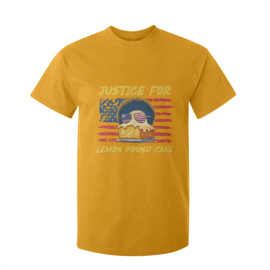 Justice For Lemon Pound Cake T Shirt For Kid Funny US Flag Cake Parody Rap Free Speech TS14 Gold Print Your Wear