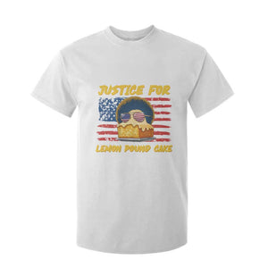 Justice For Lemon Pound Cake T Shirt For Kid Funny US Flag Cake Parody Rap Free Speech TS14 White Print Your Wear