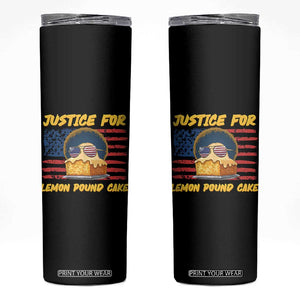Justice For Lemon Pound Cake Skinny Tumbler Funny US Flag Cake Parody Rap Free Speech TS14 Black Print Your Wear