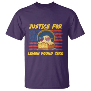 Justice For Lemon Pound Cake T Shirt Funny US Flag Cake Parody Rap Free Speech TS14 Purple Print Your Wear