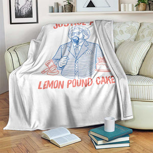 Justice For Lemon Pound Cake Throw Blanket Viral Trend Free Speech TS14 Print Your Wear