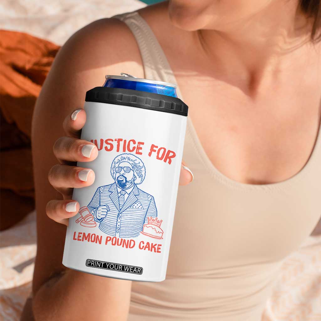 Justice For Lemon Pound Cake 4 in 1 Can Cooler Tumbler Viral Trend Free Speech TS14 Print Your Wear