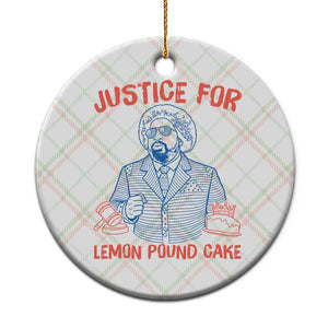 Justice For Lemon Pound Cake Ceramic Ornament Viral Trend Free Speech TS14 1pc Christmas Plaid Print Your Wear