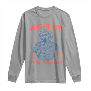 Justice For Lemon Pound Cake Long Sleeve Shirt Viral Trend Free Speech TS14 Sport Gray Print Your Wear