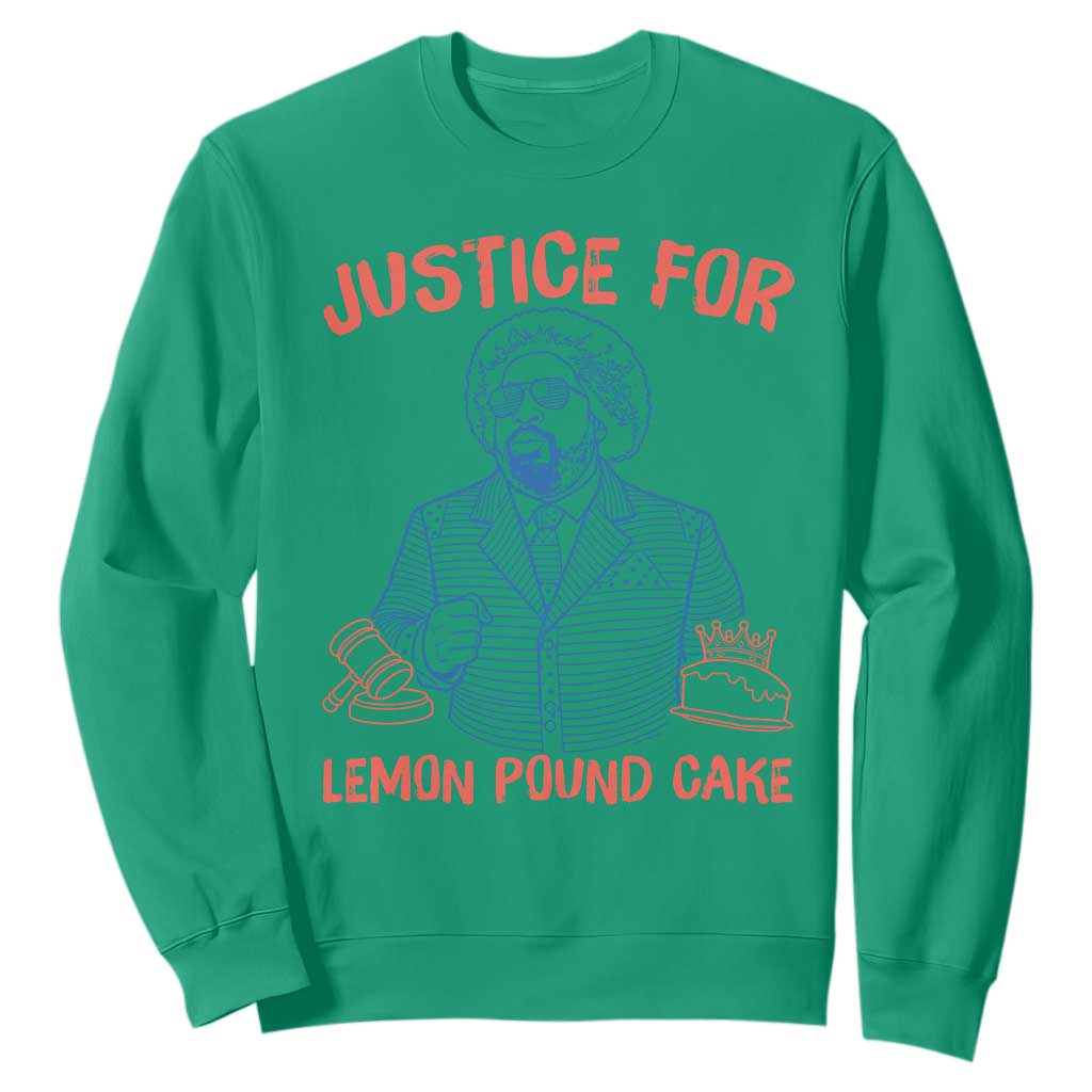 Justice For Lemon Pound Cake Sweatshirt Viral Trend Free Speech TS14 Irish Green Print Your Wear