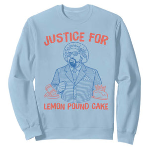 Justice For Lemon Pound Cake Sweatshirt Viral Trend Free Speech TS14 Light Blue Print Your Wear