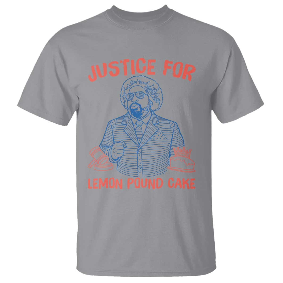 Justice For Lemon Pound Cake T Shirt Viral Trend Free Speech TS14 Sport Gray Print Your Wear