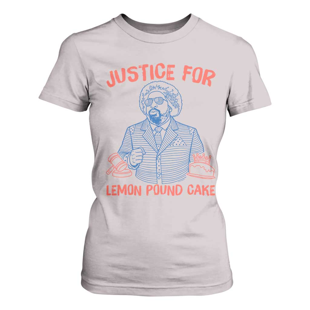 Justice For Lemon Pound Cake T Shirt For Women Viral Trend Free Speech TS14 Ice Gray Print Your Wear