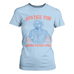 Justice For Lemon Pound Cake T Shirt For Women Viral Trend Free Speech TS14 Light Blue Print Your Wear