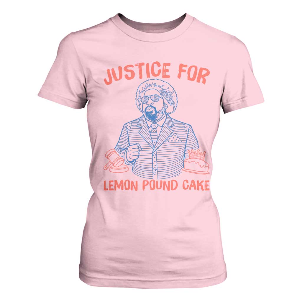 Justice For Lemon Pound Cake T Shirt For Women Viral Trend Free Speech TS14 Light Pink Print Your Wear