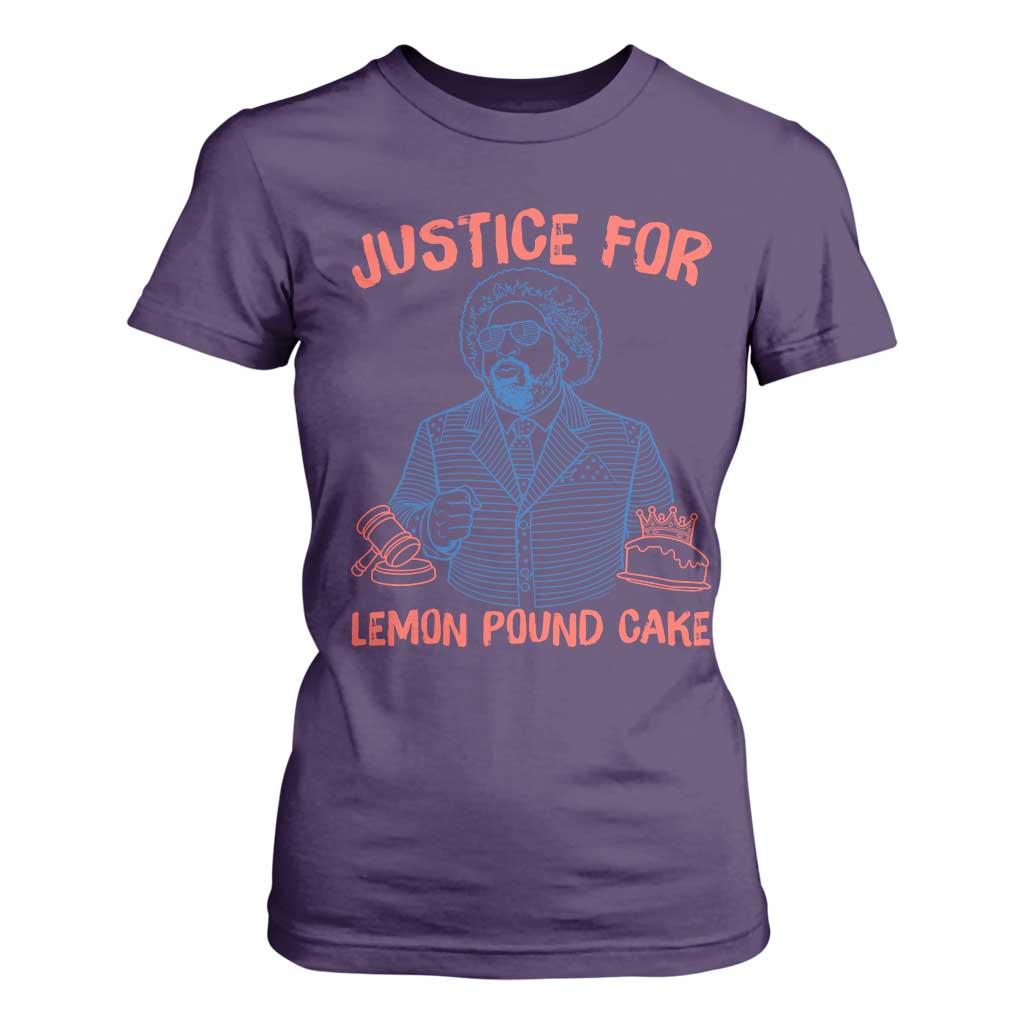 Justice For Lemon Pound Cake T Shirt For Women Viral Trend Free Speech TS14 Purple Print Your Wear