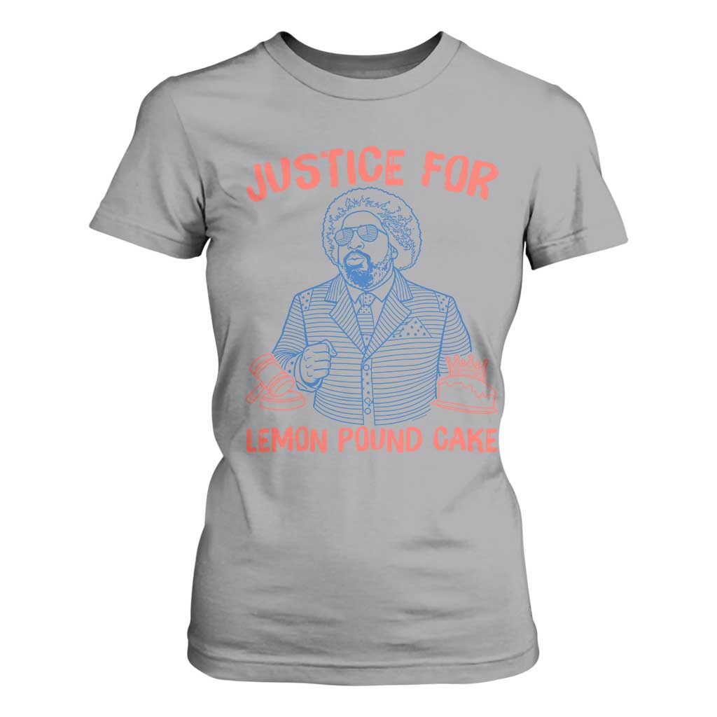 Justice For Lemon Pound Cake T Shirt For Women Viral Trend Free Speech TS14 Sport Gray Print Your Wear