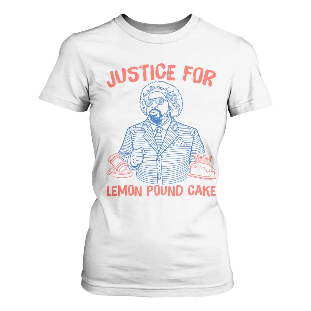 Justice For Lemon Pound Cake T Shirt For Women Viral Trend Free Speech TS14 White Print Your Wear