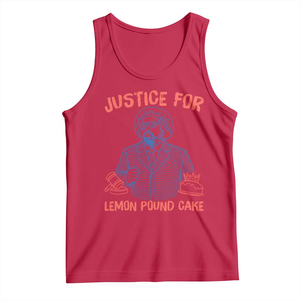 Justice For Lemon Pound Cake Tank Top Viral Trend Free Speech TS14 Red Print Your Wear
