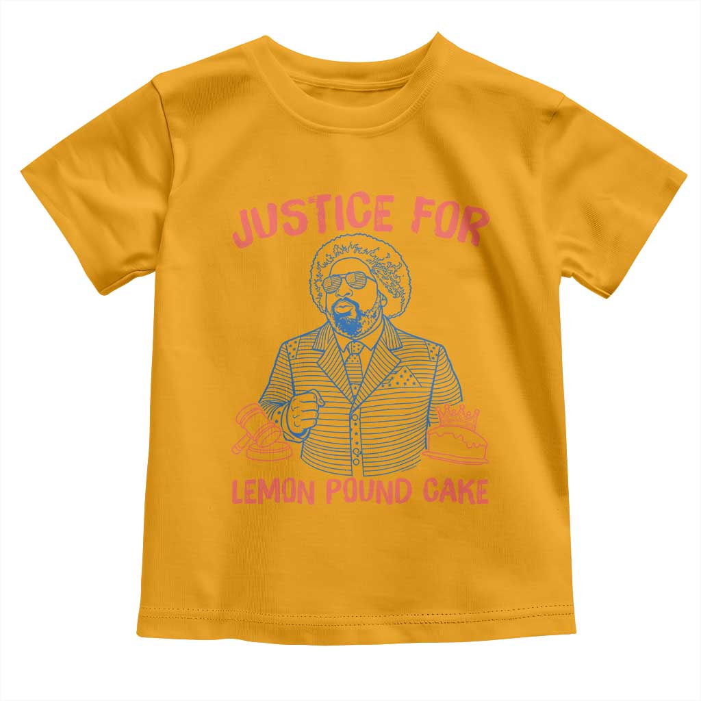 Justice For Lemon Pound Cake Toddler T Shirt Viral Trend Free Speech TS14 Gold Print Your Wear