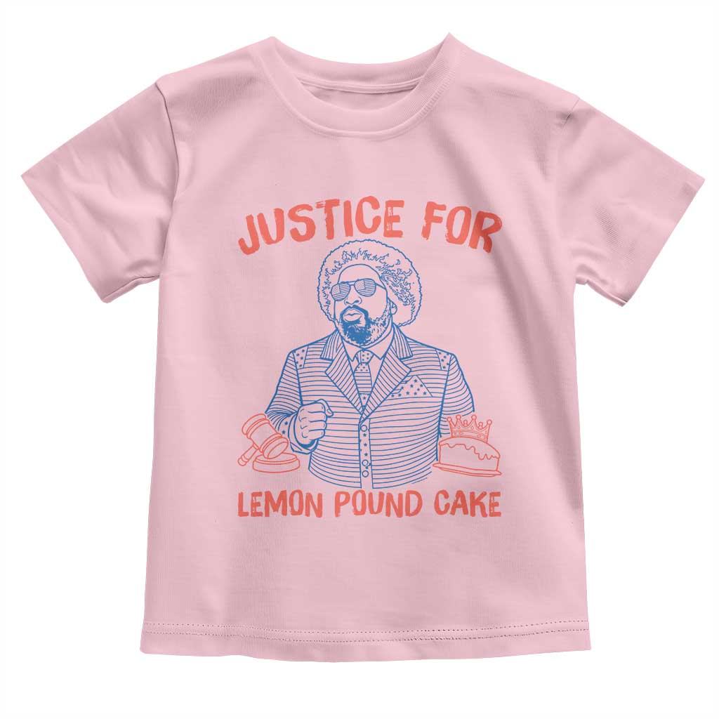 Justice For Lemon Pound Cake Toddler T Shirt Viral Trend Free Speech TS14 Light Pink Print Your Wear