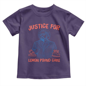 Justice For Lemon Pound Cake Toddler T Shirt Viral Trend Free Speech TS14 Purple Print Your Wear