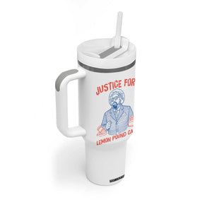 Justice For Lemon Pound Cake Tumbler With Handle Viral Trend Free Speech TS14 Print Your Wear