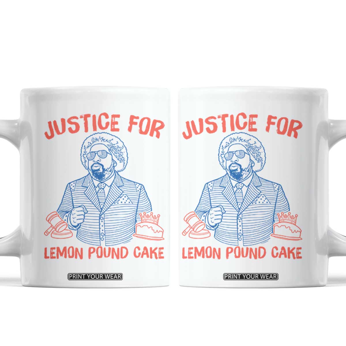 Justice For Lemon Pound Cake Coffee Mug Viral Trend Free Speech TS14 White Print Your Wear