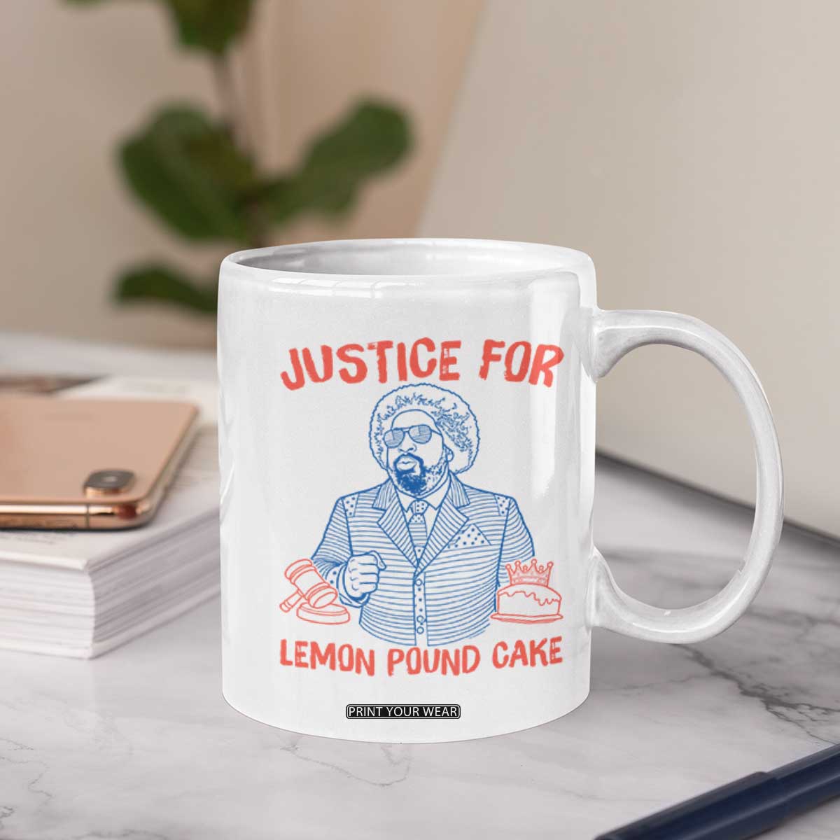 Justice For Lemon Pound Cake Coffee Mug Viral Trend Free Speech TS14 Print Your Wear