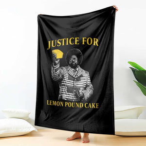 Justice For Lemon Pound Cake Throw Blanket Vintage Rap Free Speech TS14 Print Your Wear