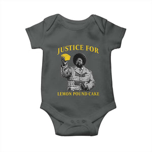 Justice For Lemon Pound Cake Baby Onesie Vintage Rap Free Speech TS14 Dark Heather Print Your Wear