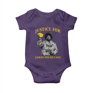 Justice For Lemon Pound Cake Baby Onesie Vintage Rap Free Speech TS14 Purple Print Your Wear