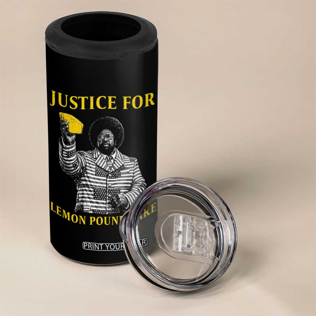 Justice For Lemon Pound Cake 4 in 1 Can Cooler Tumbler Vintage Rap Free Speech TS14 Print Your Wear