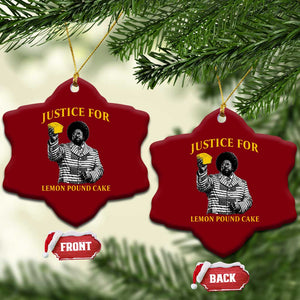 Justice For Lemon Pound Cake Ceramic Ornament Vintage Rap Free Speech TS14 Print Your Wear
