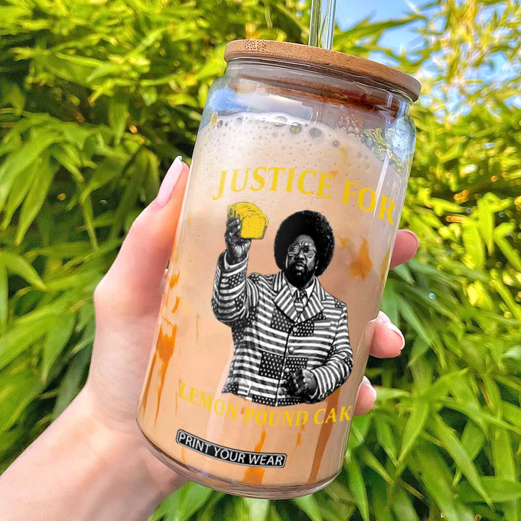 Justice For Lemon Pound Cake Glass Can Vintage Rap Free Speech TS14 Black Print Your Wear