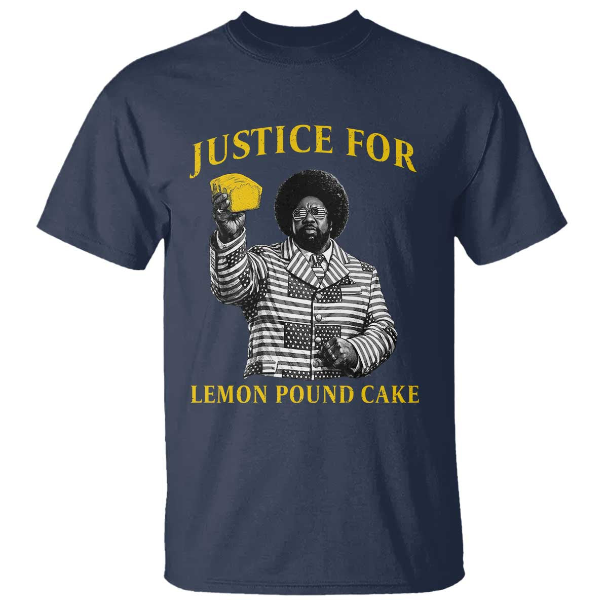 Justice For Lemon Pound Cake T Shirt Vintage Rap Free Speech TS14 Navy Print Your Wear