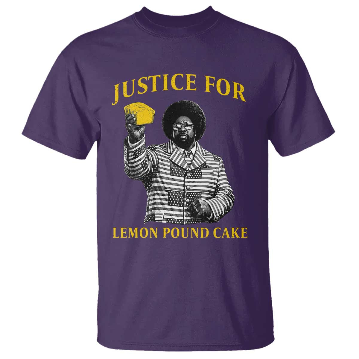 Justice For Lemon Pound Cake T Shirt Vintage Rap Free Speech TS14 Purple Print Your Wear