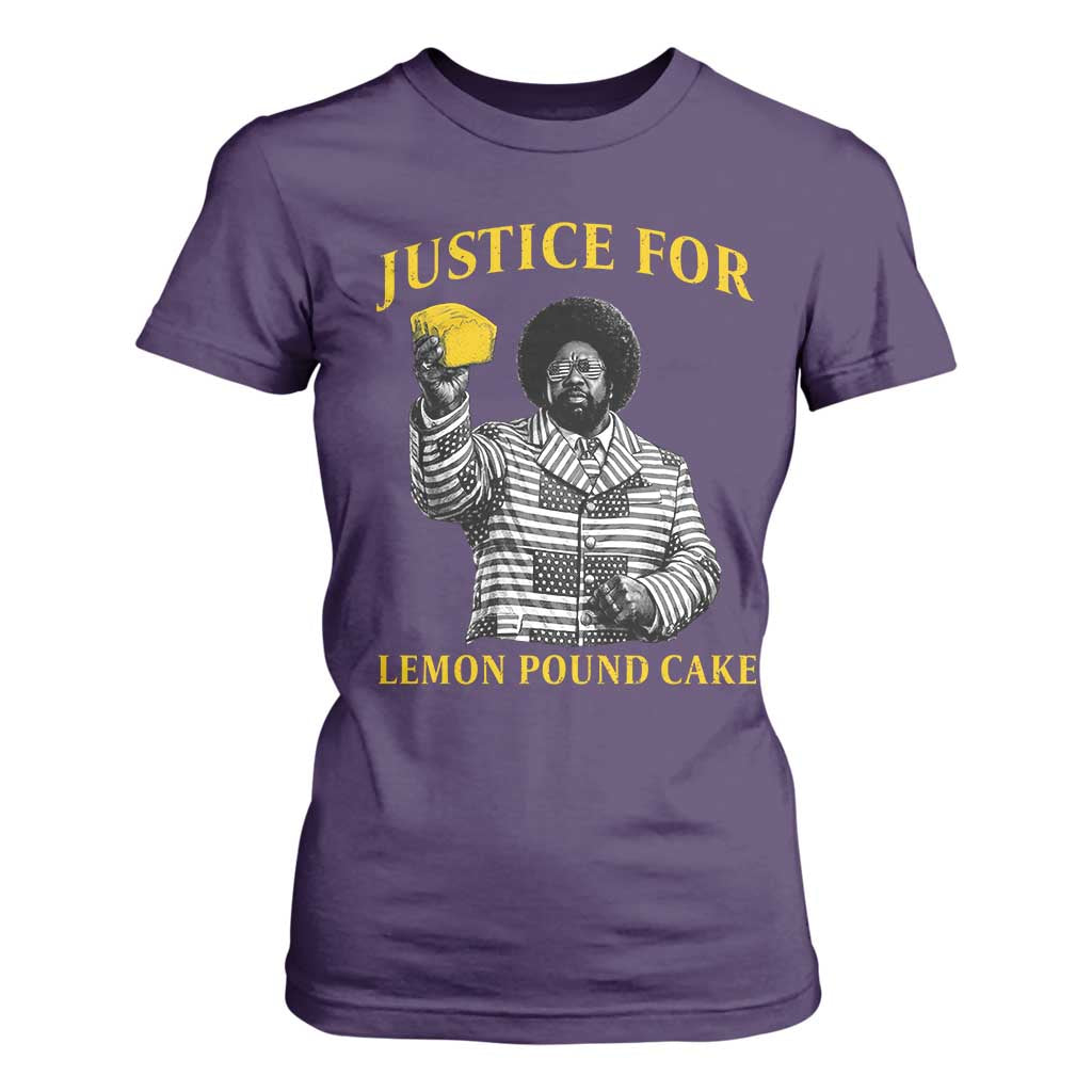 Justice For Lemon Pound Cake T Shirt For Women Vintage Rap Free Speech TS14 Purple Print Your Wear
