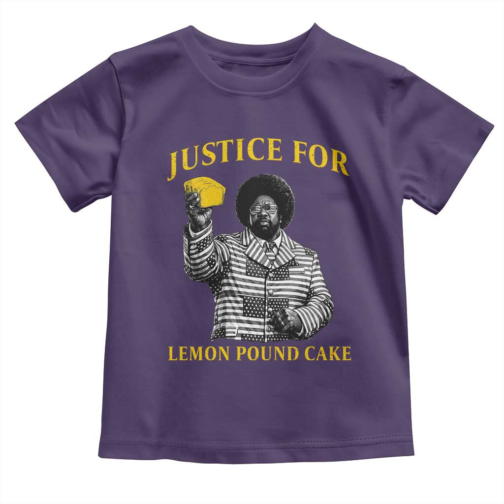 Justice For Lemon Pound Cake Toddler T Shirt Vintage Rap Free Speech TS14 Purple Print Your Wear