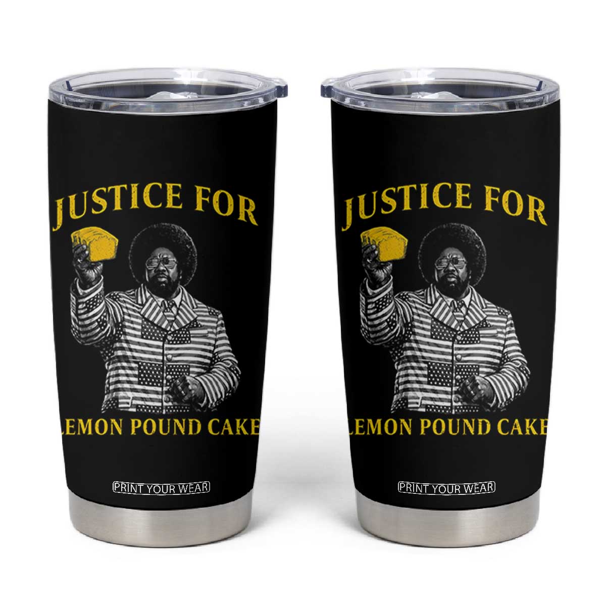 Justice For Lemon Pound Cake Tumbler Cup Vintage Rap Free Speech TS14 Black Print Your Wear