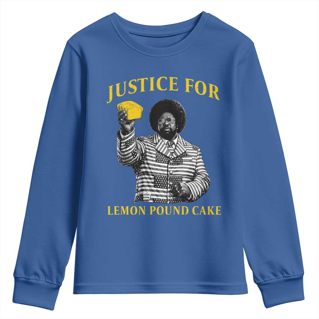 Justice For Lemon Pound Cake Youth Sweatshirt Vintage Rap Free Speech TS14 Royal Blue Print Your Wear