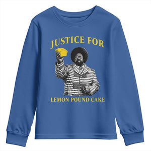 Justice For Lemon Pound Cake Youth Sweatshirt Vintage Rap Free Speech TS14 Royal Blue Print Your Wear