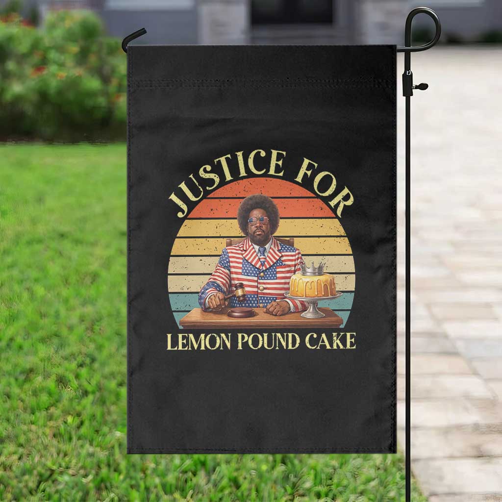 Justice For Lemon Pound Cake Garden Flag Retro Rap Free Speech TS14 Print Your Wear