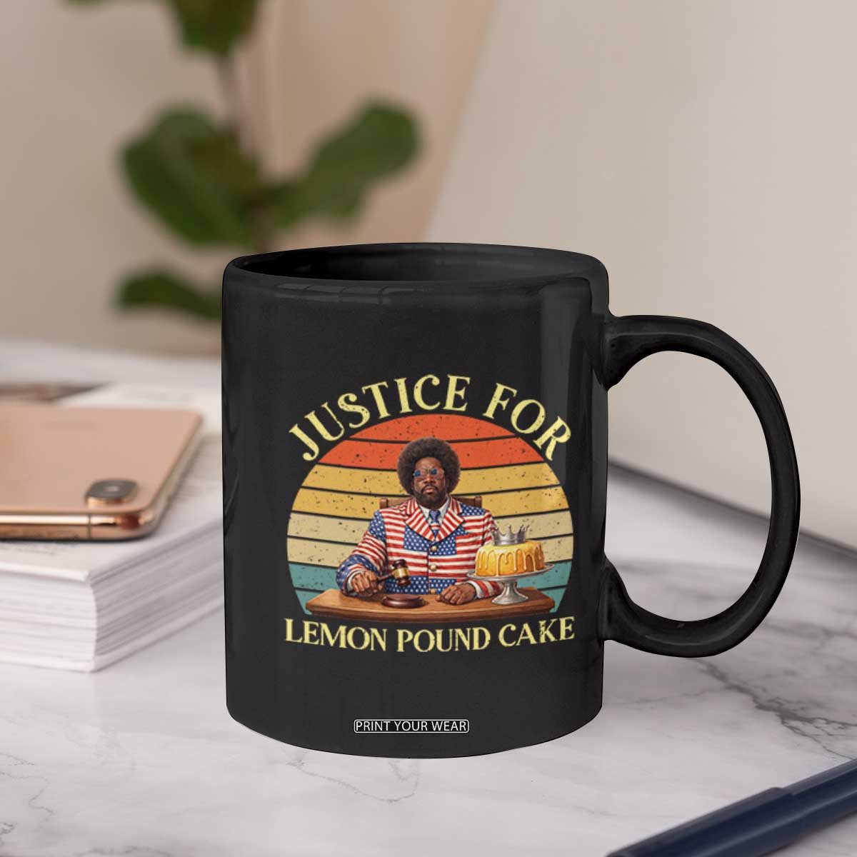 Justice For Lemon Pound Cake Coffee Mug Retro Rap Free Speech TS14 Print Your Wear