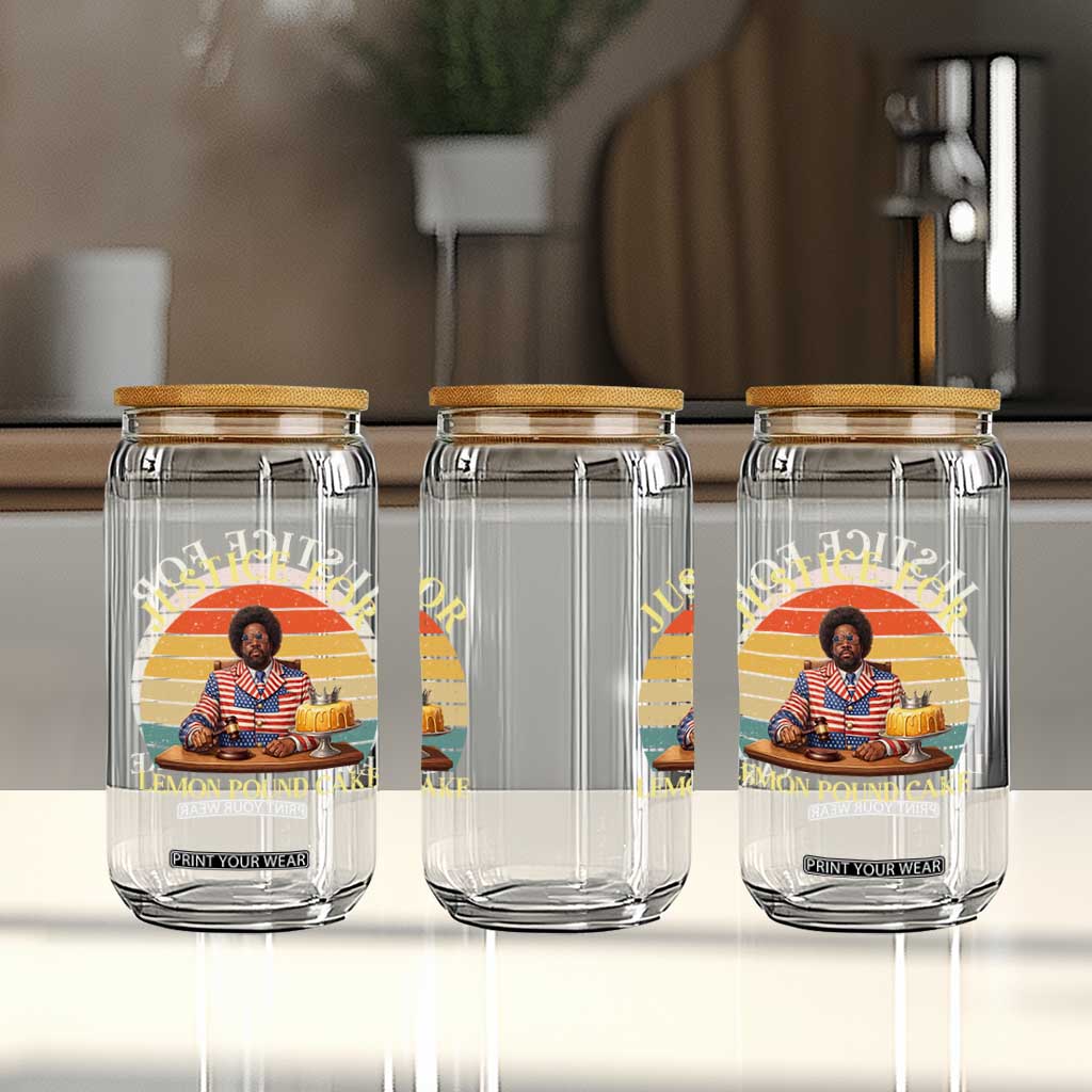 Justice For Lemon Pound Cake Glass Can Retro Rap Free Speech TS14 Print Your Wear