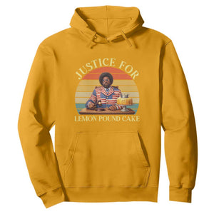 Justice For Lemon Pound Cake Hoodie - Retro Rap Free Speech Pullover Sweatshirt TS14 Gold Print Your Wear