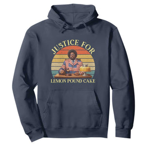 Justice For Lemon Pound Cake Hoodie - Retro Rap Free Speech Pullover Sweatshirt TS14 Navy Print Your Wear