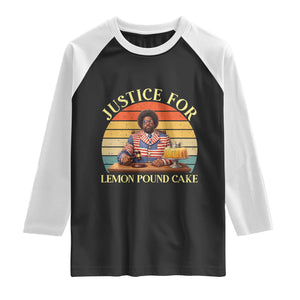 Justice For Lemon Pound Cake Raglan Shirt Retro Rap Free Speech TS14 Black White Print Your Wear