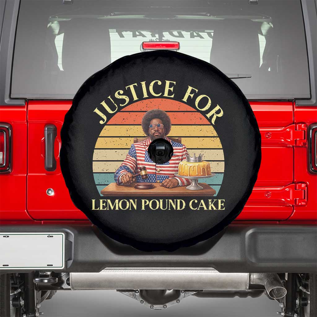 Justice For Lemon Pound Cake Spare Tire Cover Retro Rap Free Speech TS14 Black Print Your Wear