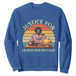 Justice For Lemon Pound Cake Sweatshirt Retro Rap Free Speech TS14 Royal Blue Print Your Wear