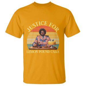 Justice For Lemon Pound Cake T Shirt - Retro Rap Free Speech Viral Meme Tee TS14 Gold Print Your Wear