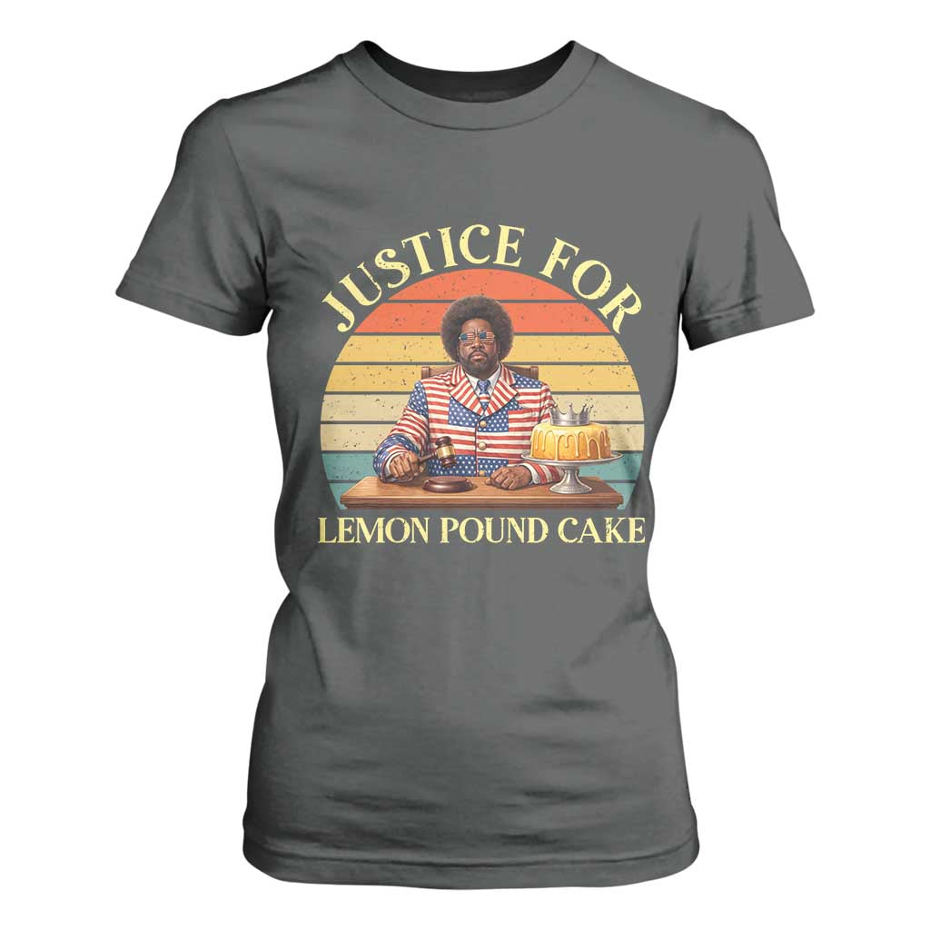Justice For Lemon Pound Cake T Shirt For Women Retro Rap Free Speech TS14 Dark Heather Print Your Wear