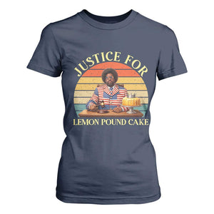 Justice For Lemon Pound Cake T Shirt For Women Retro Rap Free Speech TS14 Navy Print Your Wear